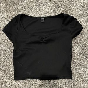 Black crop top
